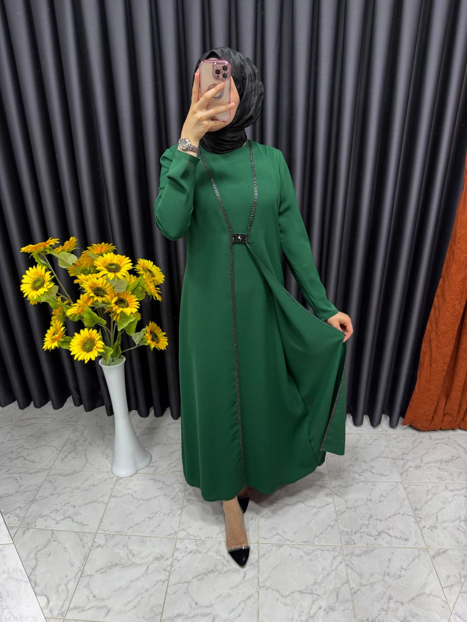 img_1891-2 Önü yelek görünümünde kapaklı elbise