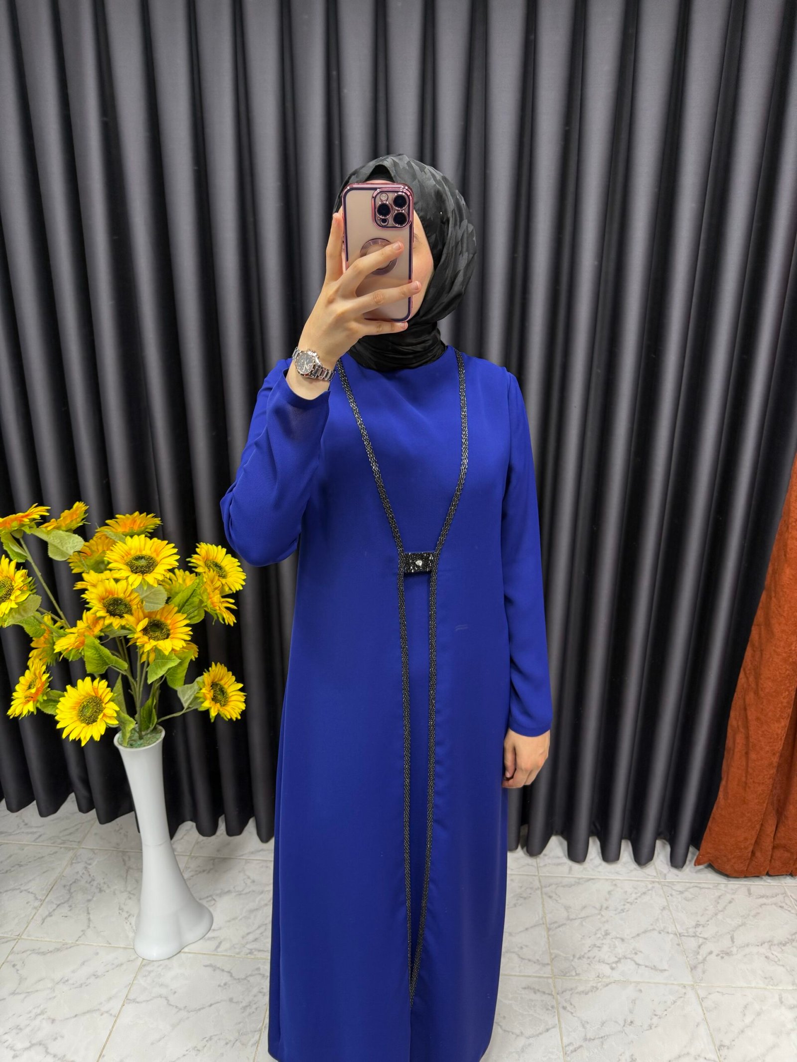 img_1894 Önü yelek görünümünde kapaklı elbise