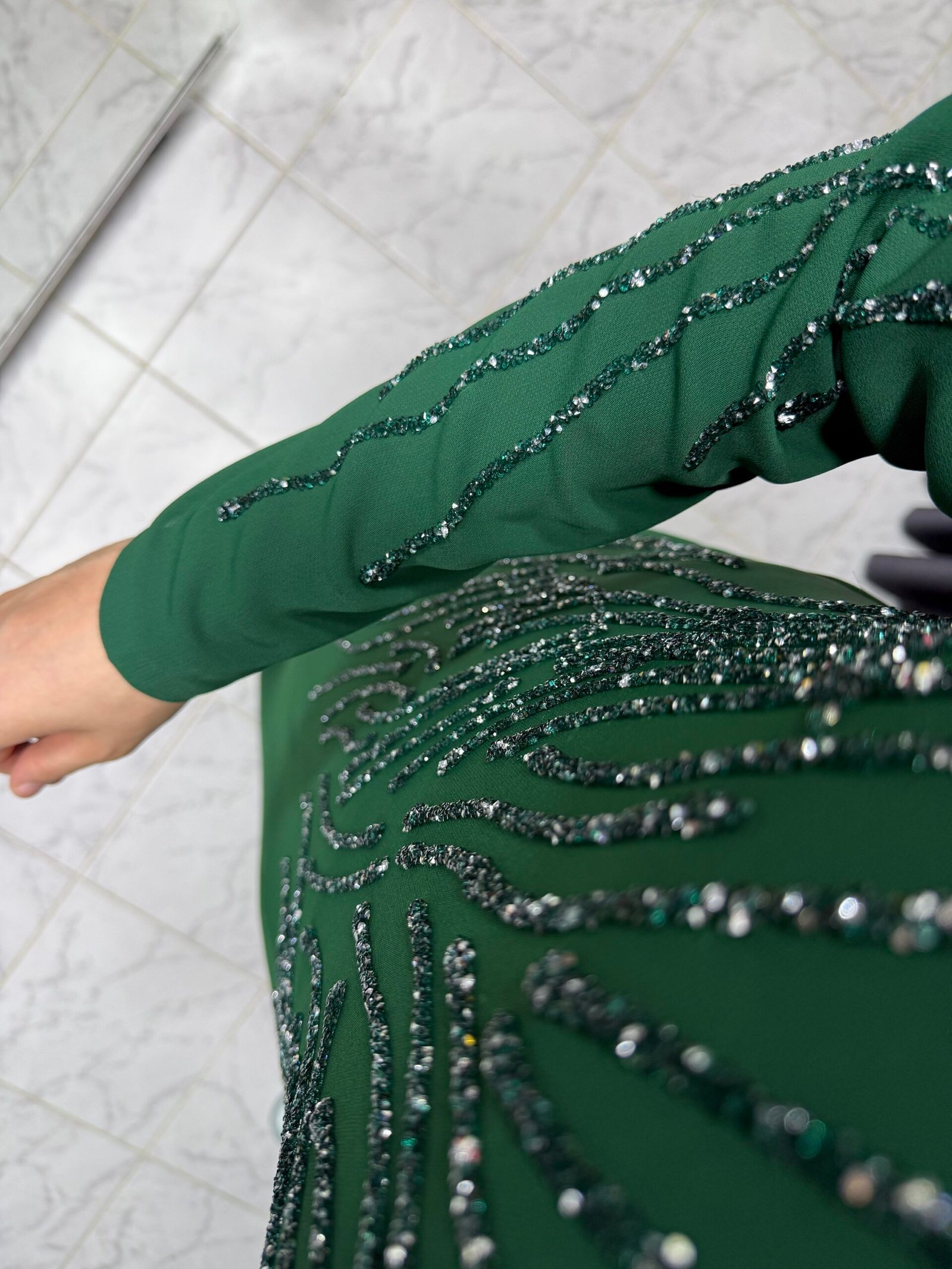 img_2812-2 dallı silikon taş İşlemeli krep elbise