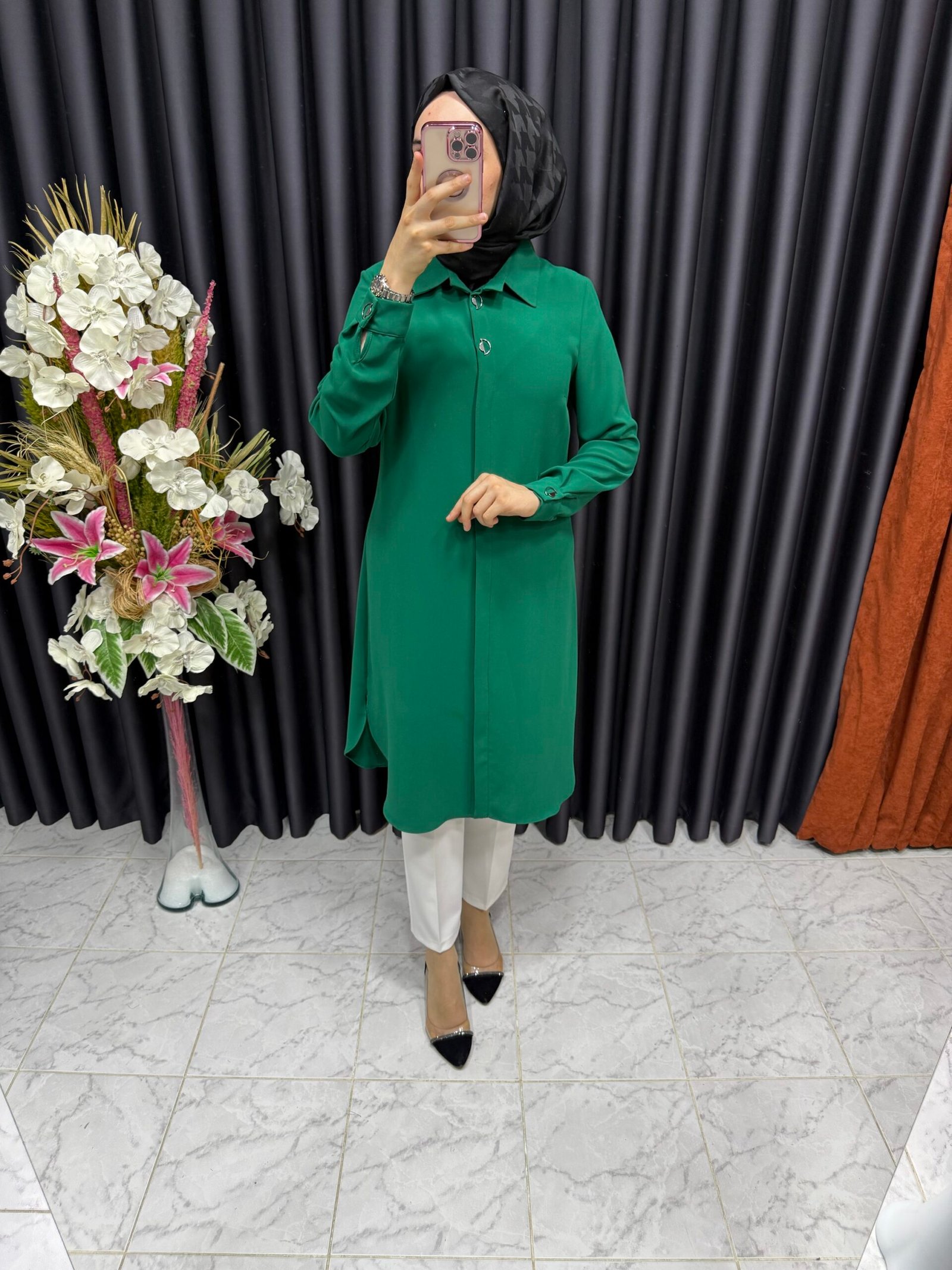 img_3214 gizli düğmeli tesettür tunik