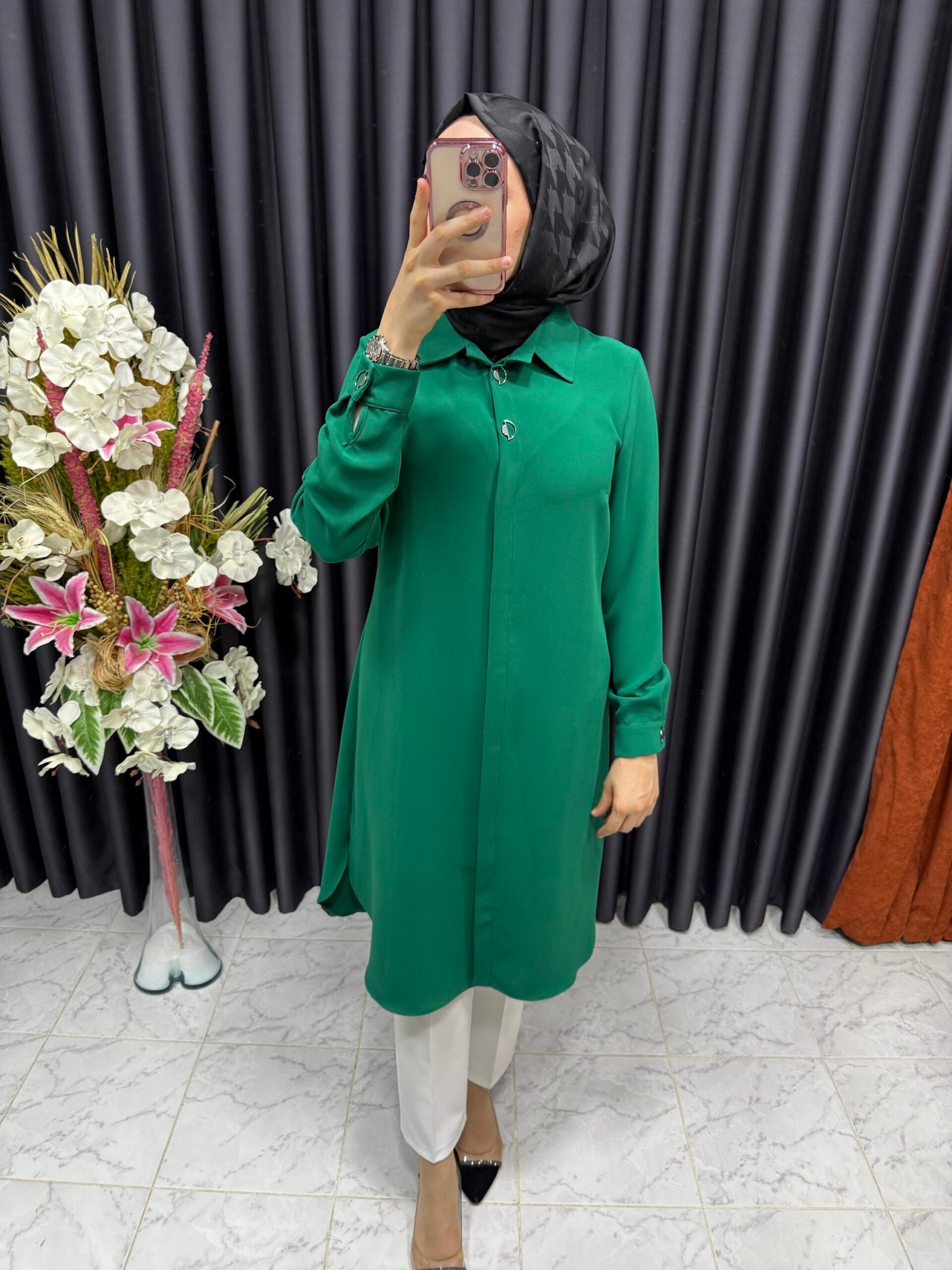 img_3218 gizli düğmeli tesettür tunik