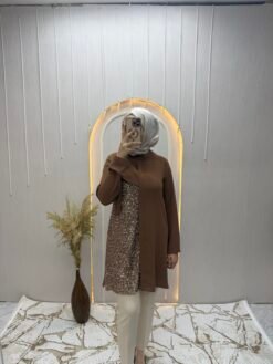 Payet Detaylı Tunik Taba
