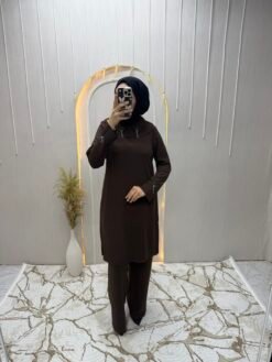 Bebe Yaka Tunik Kahverengi